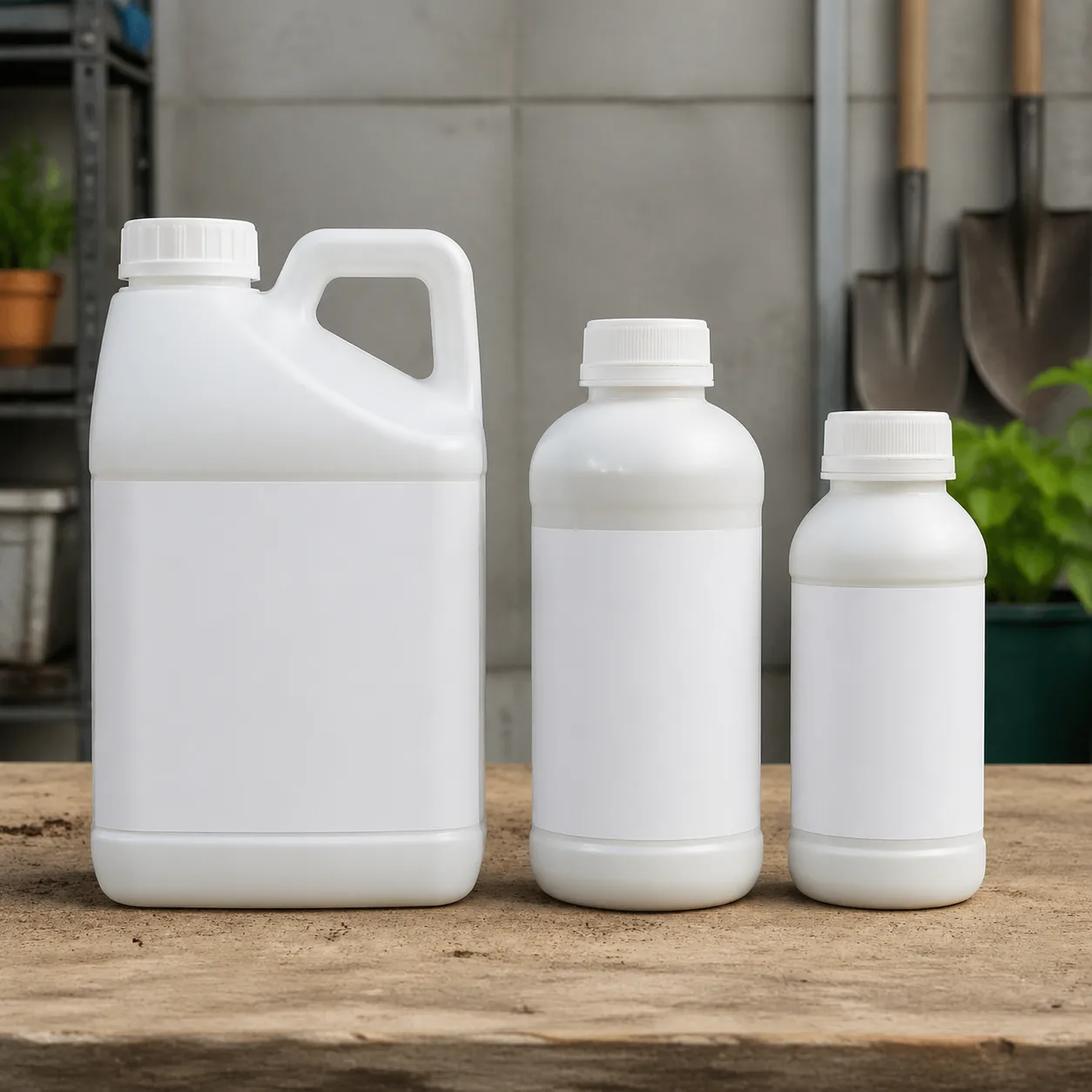 Gamme de produits fongicides anti-mérule professionnels alignés