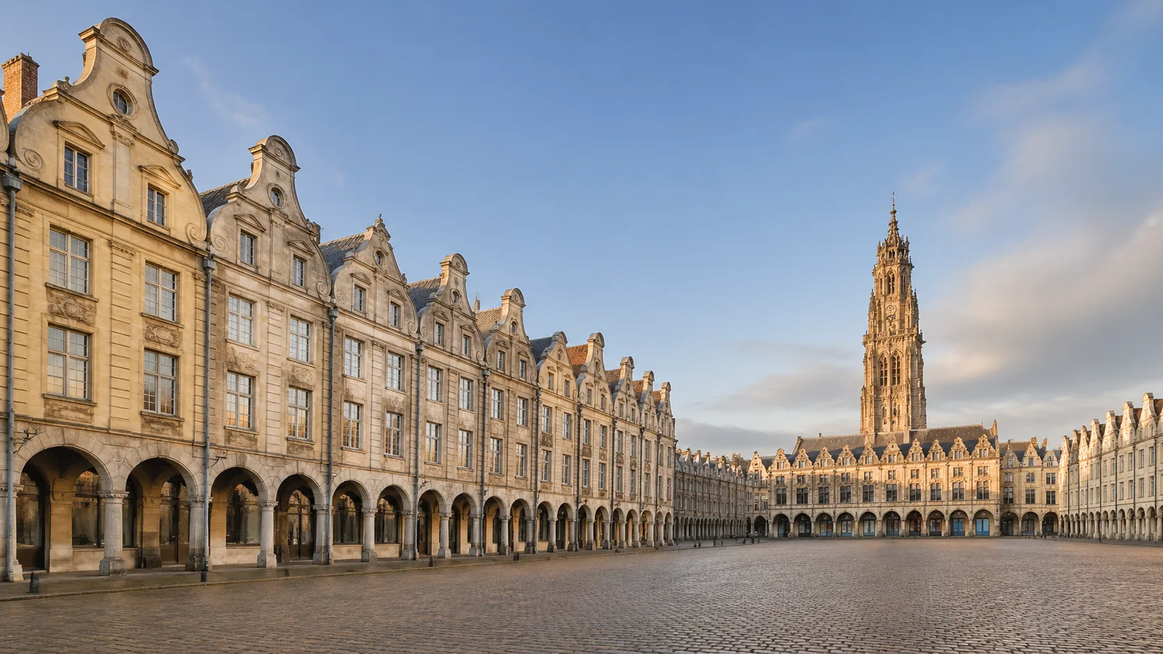 Grand Place d'Arras et ses façades baroques flamandes