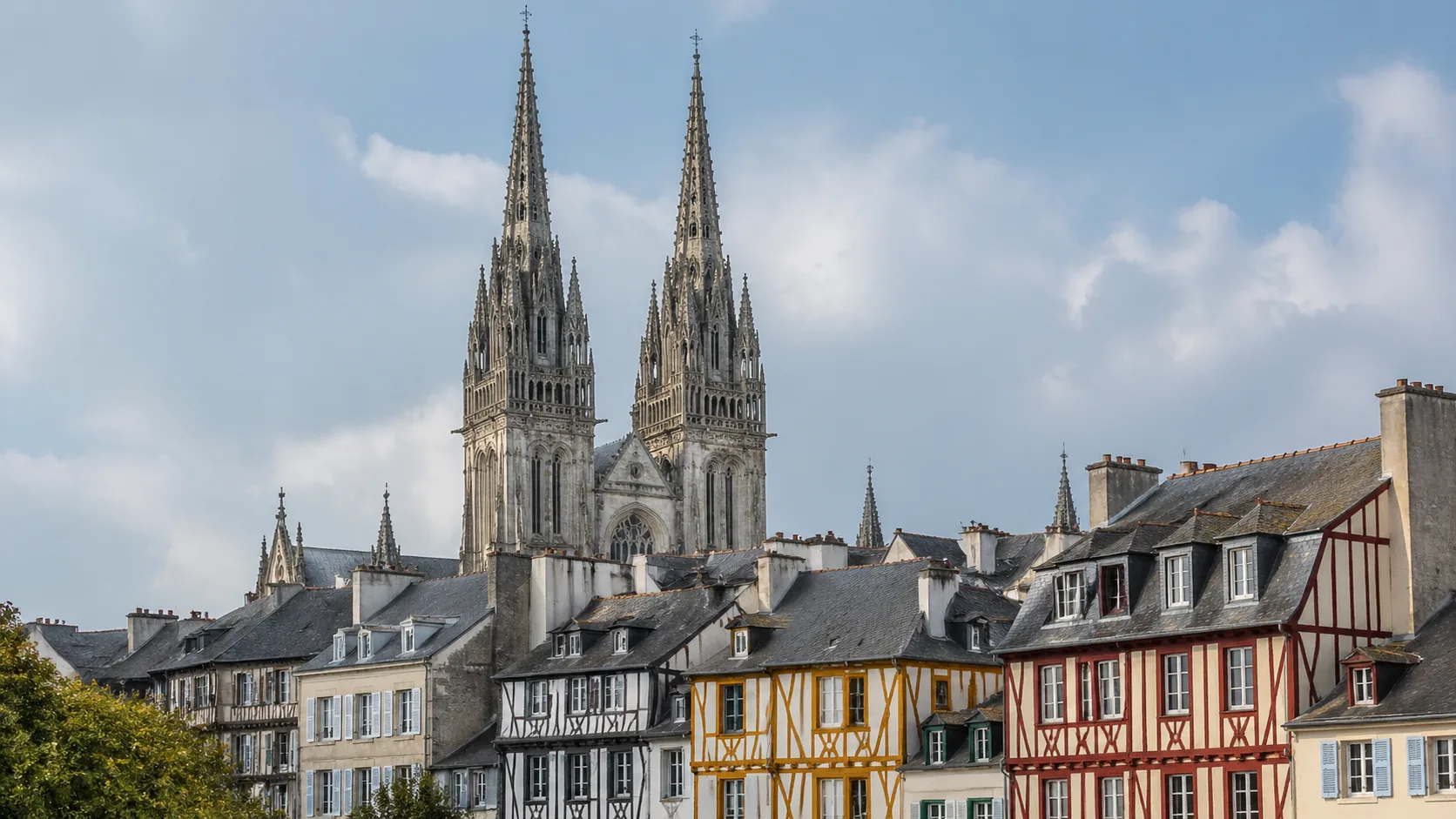 Cathédrale Saint-Corentin de Quimper en Cornouaille