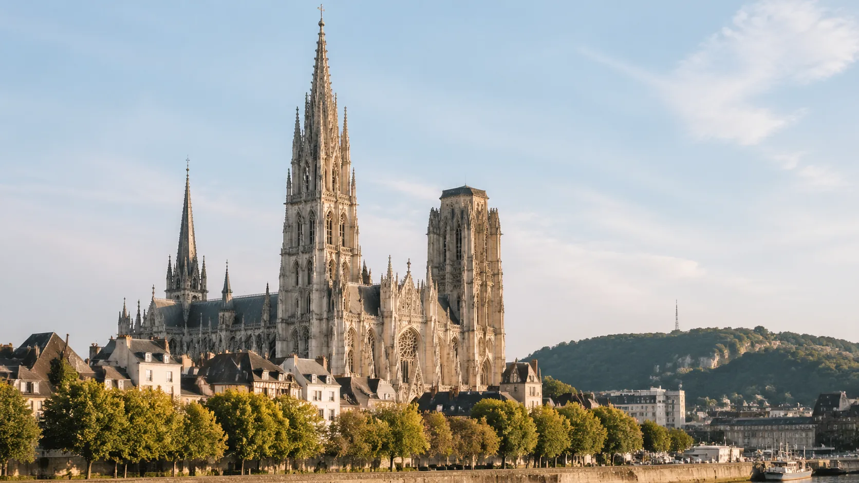Cathédrale gothique Notre-Dame de Rouen et sa Tour de Beurre